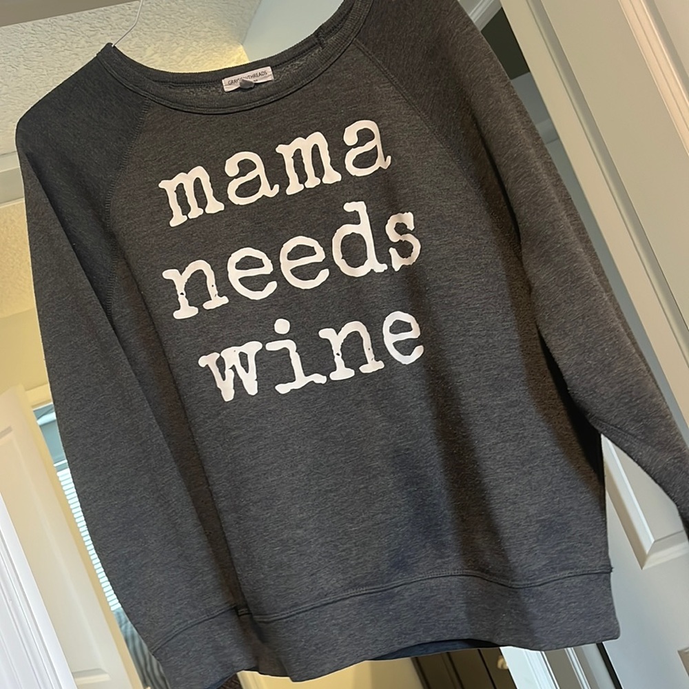 Mama needs wine sweater